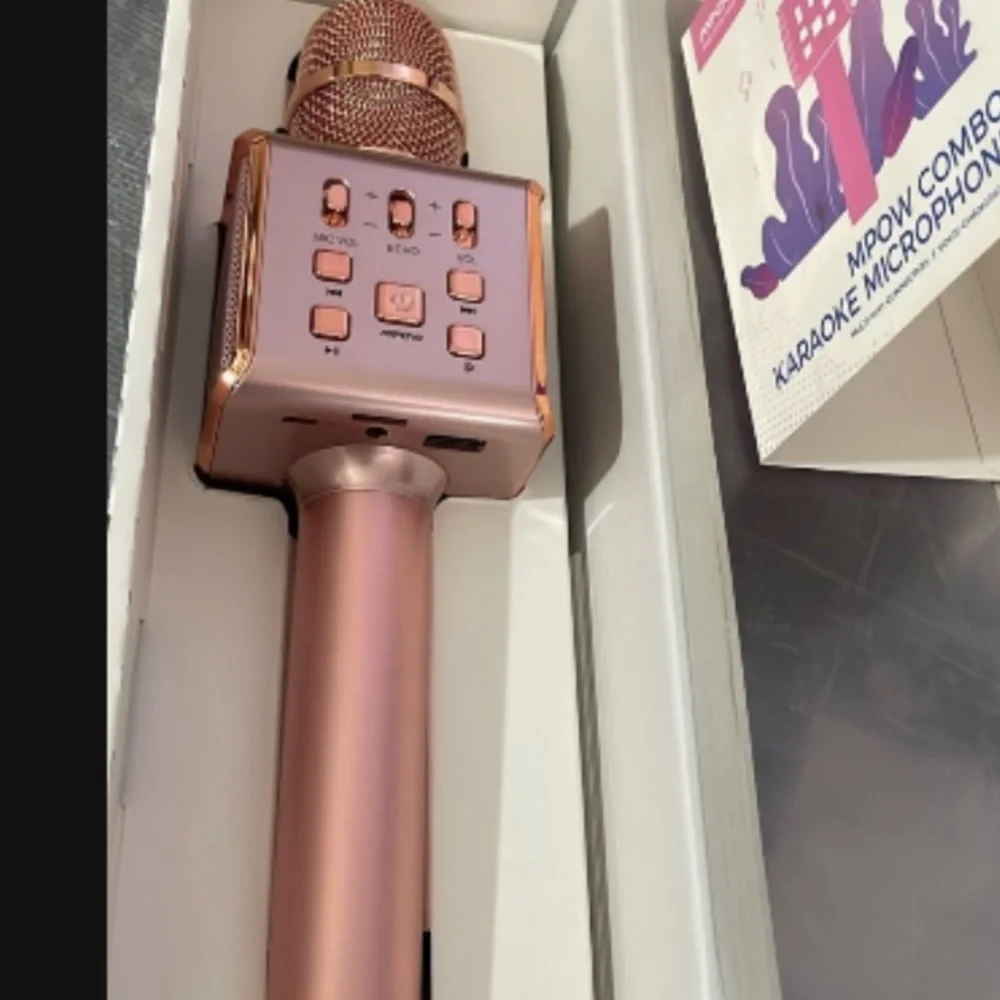 Rose Gold Karaoke Microphone